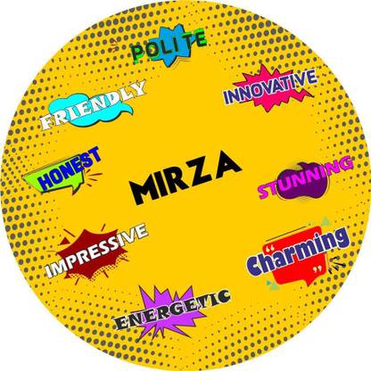 Ashvah Stylish Fridge Magnet -Gift for Son, Daughter, Kids, Friend, Name -Mirza Fridge Magnet Pack of 1