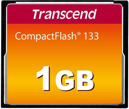 Transcend TS1GCF133 1GB 133x Compact Flash Card TS1GCF133 1GB 133x Compact Flash Card 1 GB Compact Flash Class 10 30 MB/s  Memory Card Compatible with Camera, Gaming Console