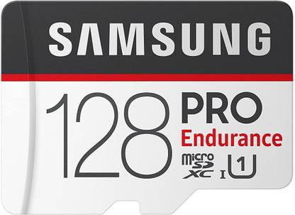 SAMSUNG MB-MJ17GA/APC Pro Endurance 128 GB SDXC UHS-I Card Class 10 100 MB/s  Memory Card Compatible with Camera, Mobile, Tablet
