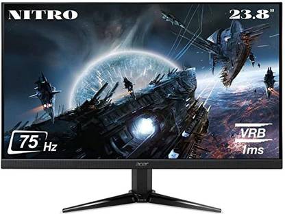 Acer NITRO QG1 60.45 cm (24 inch) Full HD LED Backlit VA Panel Gaming Monitor (QG241Y 23.8 inch Full HD 1920 x 1080 Resolution VA Panel Gaming Monitor)