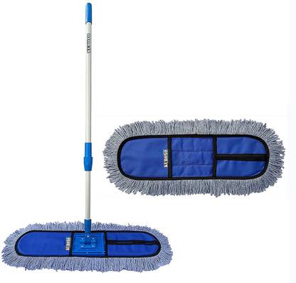 KUROXO Heavy Duty Wet and Dry Mop 18 INCH Set 1 WITH Extra Refill) Flat Mop