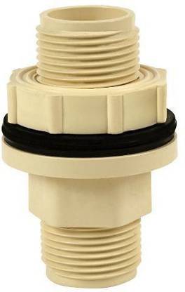 Filfora CPVC Fittings Tank Nipple (3/4 inch) Set of 4 2-Way Coupling Pipe Joint