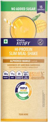 Saffola Fittify Alphonso Mango Shake 525 g