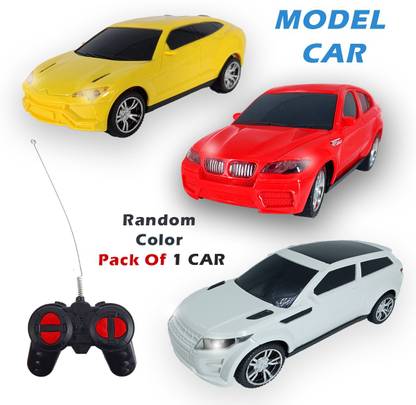Tod2Teen R/C Remote Control 4 Way Drive Model Car Toy for Kid - Multicolor Pack Of 1 Car