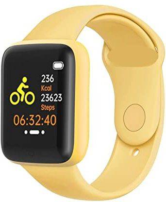 MJDCNC Colorful D20 Pro Y68 Smartwatch Android FitnessTracker Waterproof watch-Yellow Smartwatch