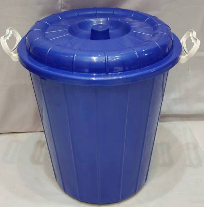SUPERENTERPRISE Multipurpose Plastic Storage Drum with Lid 40 LTR Heavy Duty Strong Bucket 40 L Drum