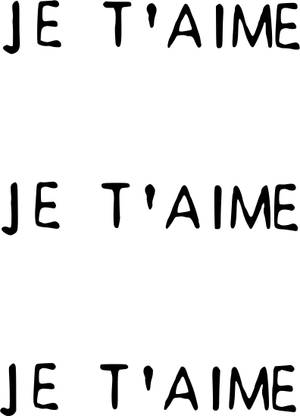 SIMPLY INKED Je T’aime Temporary Tattoo, Letter Tattoo for all