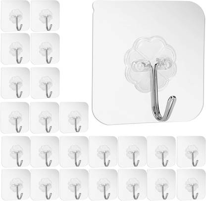 VARKAUS Strong Adhesive Hook Wall Door Sticky Hanger Holder Hook 10
