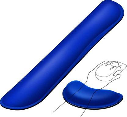 OCEANEVO Mouse And Keyboard Wrist Rest Support , Ergonomic For Office And Gaming Memory Foam Keyboard , Mouse Wrist Rest