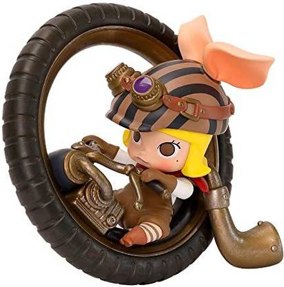 Pop Molly Steam Punk Piggy Bike Figurine Action Figure Toy Box Popular Collectible