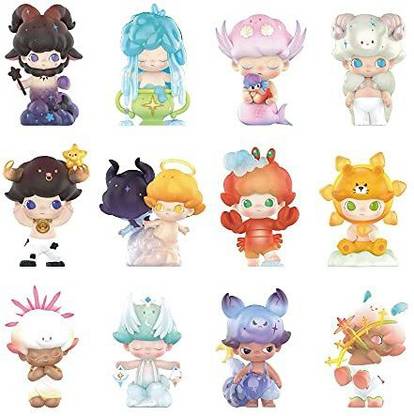 Pop Dimoo Zodiac Series-12PC Blind Box Toy Box Bulk Popular Collectible Random Art