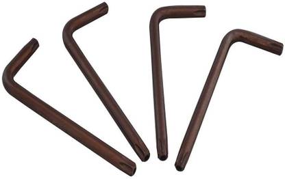 GOOD YEAR Allen Keys Set, Torx (T-30,t-40,t-45,t-50) Pack Of 4 (With Hole) Allen Key Set
