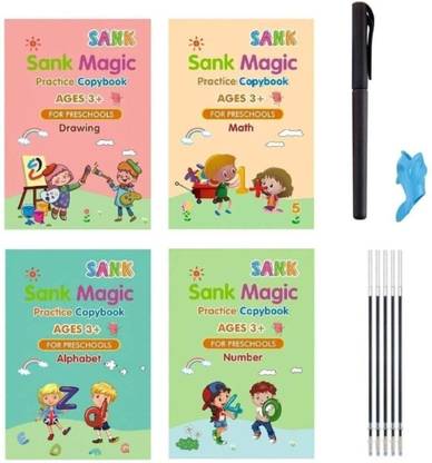Parulenter Sank Magic' Practice Copy Book For Kids Calligraphy Copybook Set