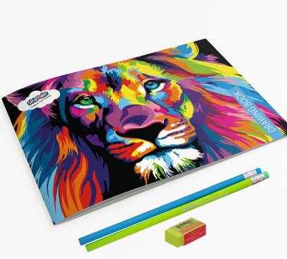 SKOODLE Drawing Book with two pencils and a Eraser