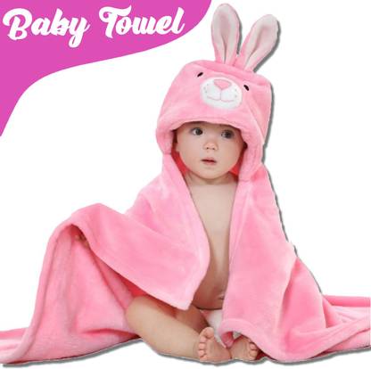 Pandaoriginals Pink Free Size Bath Robe