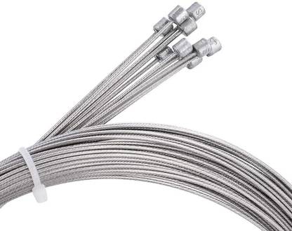 IndiaLot Cycle Gear Wire Cable Steel Shift Break Cable Inner Derailleur 76inch Long 5pcs Bicycle Brake Disk