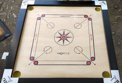 RG CROWN Medium Size 27 inch Carrom Board 7 cm Carrom Board