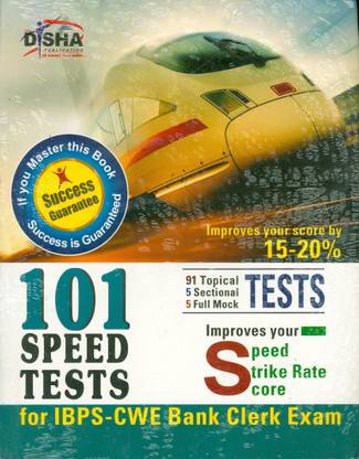 Ibps Cwe Bank Clerk 101 Speed Tests with Success Guarantee  - Improves Your Speed / Strike Rate / Score 1 Edition