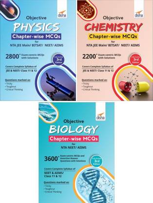Objective Physics, Chemistry & Biology Chapter-Wise MCQS for Nta Neet/ Aiims/ Jipmer