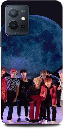 ORBIQE Back Cover for Vivo T1 5G BTS, V, JUNGBOOK, JIMIN, JIN, BTS ARMY, SINGER, BOY BAND
