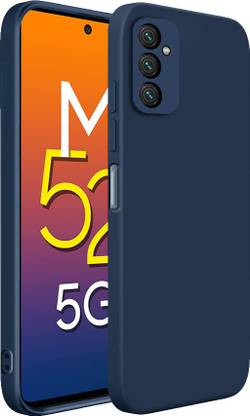 Winble Bumper Case for Samsung Galaxy M52 back cover, samsung m52 back cover, Original liquid silicone case