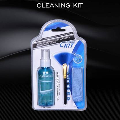 Wifton LCD Screen Cleaning 3 in 1 Screen Cleaner With Spray Cloth Brush Clean Tool for Laptops, Computers, Mobiles