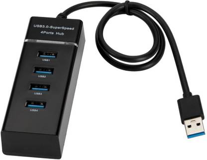 RHONNIUM Multiport USB 3.0 to 4 Ports USB 3.0 HUB Adapter-X82 Docking Station