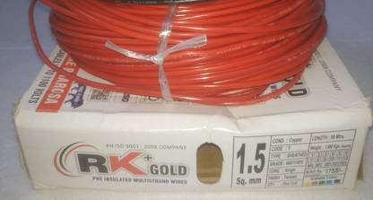 ANAND NIKHIL PVC 1.5 sq/mm Red 80 ft. Wire