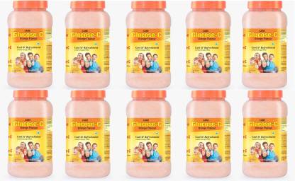 CARE FORMULATION Glucose-C Orange 500gm (Pack of 10)/ Glucose Hydration Drink/Vitamin-C Energy Drink
