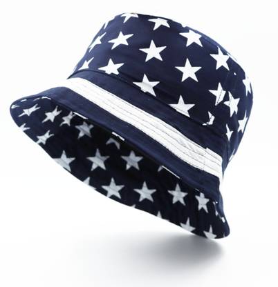 Jamont Unisex Bucket Hat Beach Sun Hat Fishing Hat Star print Bucket hat