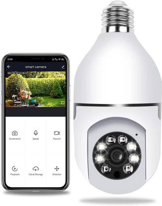 SIOVS CCTV Wireless Camera Pan Tilt Motion Sensor LED Light B22 Bulb Holder Security Camera