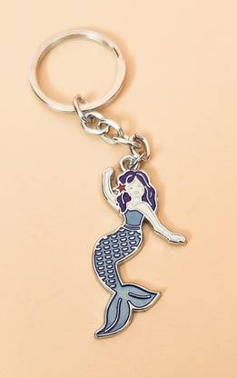 Tera13 Mermaid Key Ring for car Bike Home Office Metal Keychain Key Chain