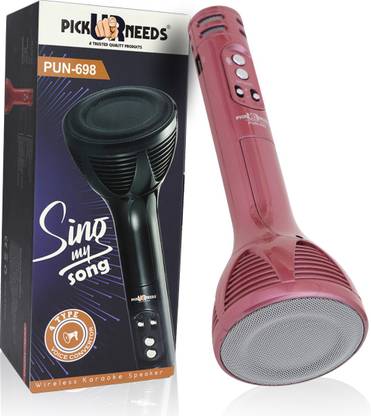 Pick Ur Needs Superier Quality Wireless Bluetooth Microphone Connection Player Speaker 2-in1 With Recording + USB+FM Microphone