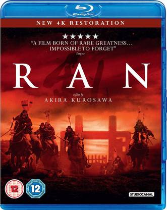 Ran Blu-ray [1985] [4K Remastered Edition] [Two-disc set] [Akira Kurosawa Film] [Japanese with English Subtitle] [Region B]