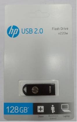 HP V220WGB 128 GB Pen Drive Compatible with Desktop Computer USB 2.0 Metal Case