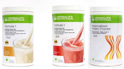 HERBALIFE FORMULA1 BANANA + STRAWBERRY + PROTEIN POWDER 400 GRAM Protein Blends
