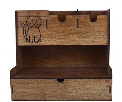 SK Fashion Hub Wooden Wall Shelf