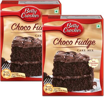 Betty Crocker Choco Fudge Rich Chocolate Cake Mix (Pack of 2- 475 Grams Each) 950 g