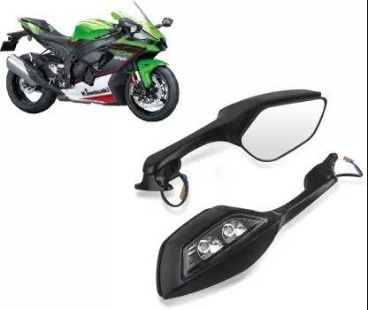 SPEEDZONE Mirror with LED Turn Light For Kawasaki Ninja ZX-10-R YAMAHA R15 V3/V4 Rearview Radar Mirror