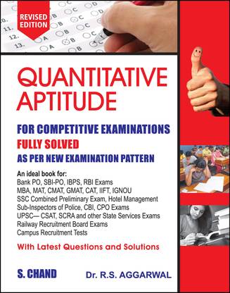 Quantitative Aptitude Paperback By : R S Aggarwal BOOK For Various Competitive Exams. Latest Edition