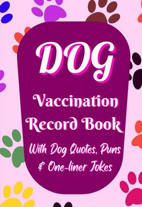 Dog Vaccination Record Book