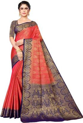SURANI ENTERPRISE Kanjivaram Art Silk Saree with Unstitched Blouse