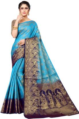 Solid Kanjivaram Art Silk Saree