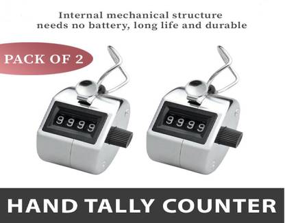 superbox 2x4 Digit Counting Manual Hand Tally Number Counter Mechanical Click Clicker New Analog Tally Counter