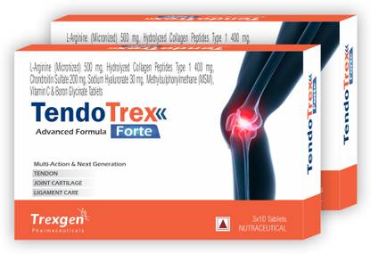 Trexgen TENDOTREX FORTE Tendon Joint LigamentCollagen Peptides I Chondroitin HA Arginine