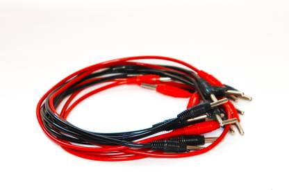 THE LABWORLD Connecting wire Banana Leads Cable pack of 6 Banana Wire Connector