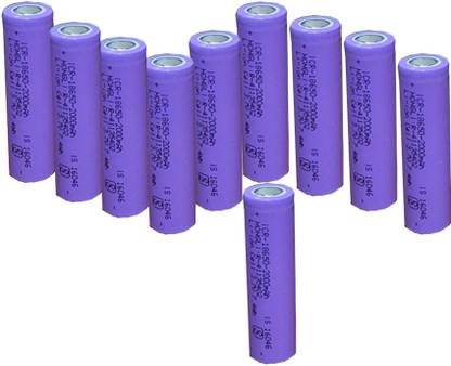 होंगली 3.7 Volt Rechargeable Lithium ion Cell 2000 mah ( (Pack of 10 Piece) Battery बैटरी