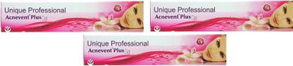 यूनिक प्रोफेशनल FACE CLEANSER ACNEVENT PLUS GEL 15 GM SET OF 3 फेस वॉश
