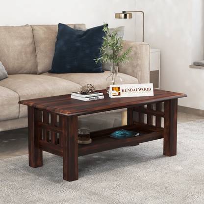 KendalWood Furniture coffee table | center table for living room | tea table Solid Wood Coffee Table