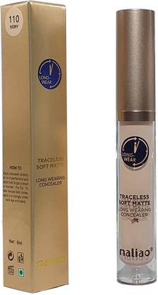 maliao Traceless Soft Matte Long Wearing Concealer White Ivory Concealer